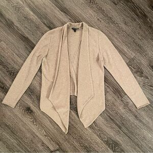 Eileen Fisher 100% cashmere open draped cardigan
